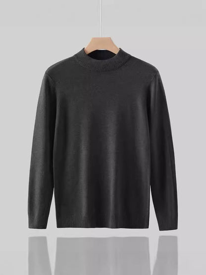 Herren Pullover Rollkragen Baumwolle Hochwertig Elegant