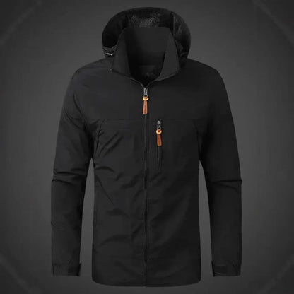 Herren Funktionsjacke Wetterfest mit Kapuze Outdoor