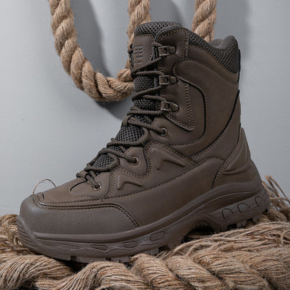 Herren Stiefel Robust Knöchelschutz Hochwertig Schwarz