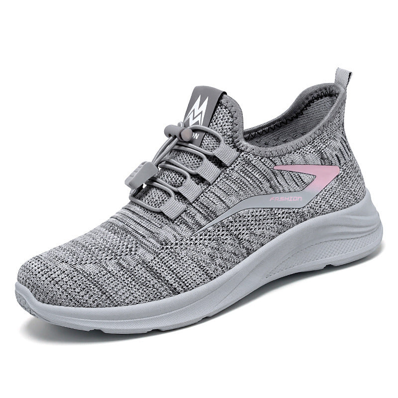Damen Sneaker Leicht Sportlich Elastisch Schnellschnürung