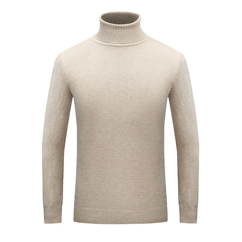 Herren Rollkragenpullover Feine Wolle Eleganter Style