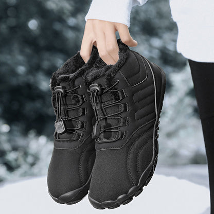 Damen Winter Sneaker Isoliert Rutschfest Schnell Schnürsystem