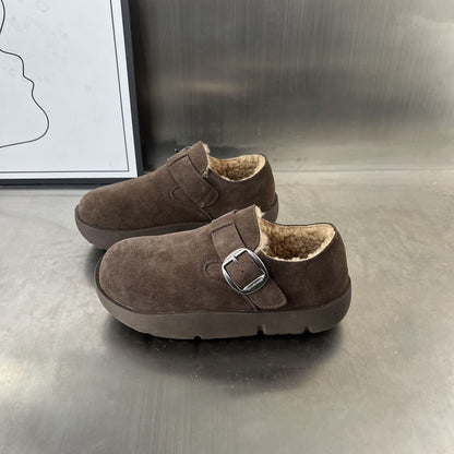 Damen Clogs Weich Bequem mit Schnallenverschluss Modisch