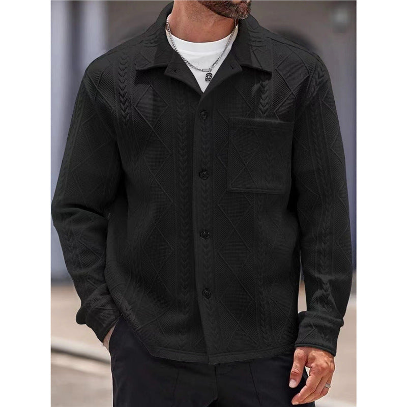 Herren Freizeitjacke Strukturiert Stadtstyle