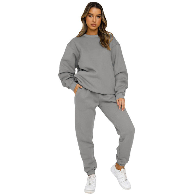 Damen Jogginganzug Bequem Sweatshirt Hose Sportlich - BerlinGlamour