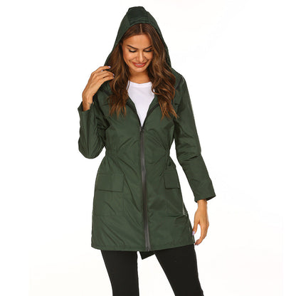 Damen Freizeitjacke Praktisch mit Verstellbund und großen Taschen