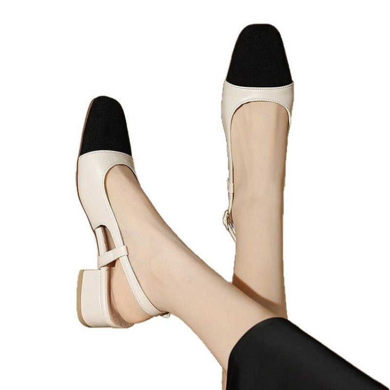 Damen Slingback Pumps Hoch Hacken Elegantes Design