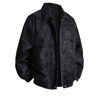 Männer Lederjacke Bomber Modern Lässig Schnitt - BerlinGlamour