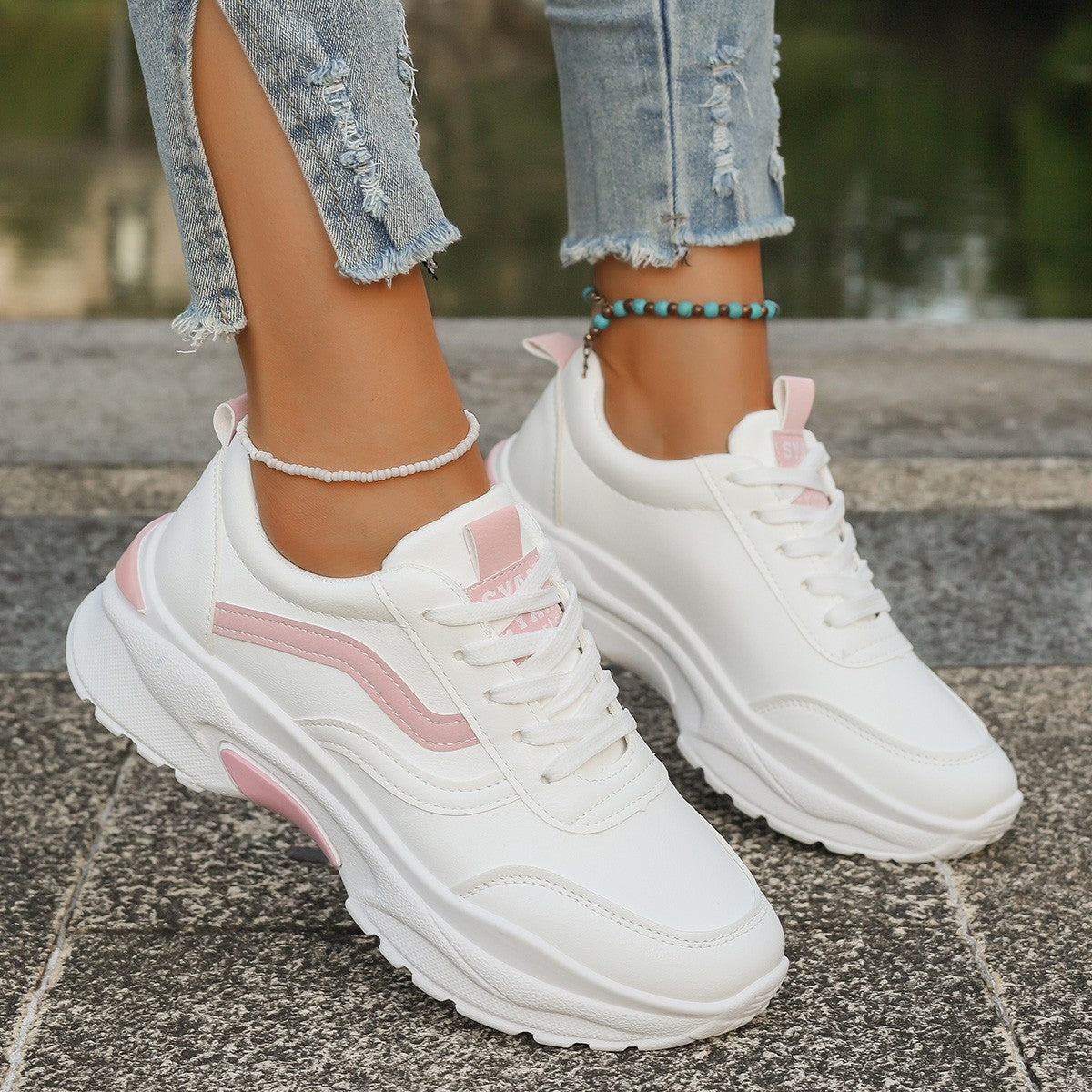Damen Sportschuhe Fitness Sneaker Laufsohle Weich Komfortabel