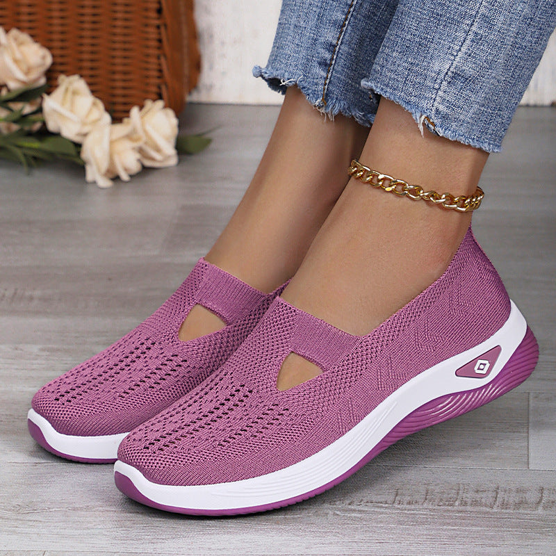 Damen Slipper Atmungsaktiv Elastisch Komfortabel