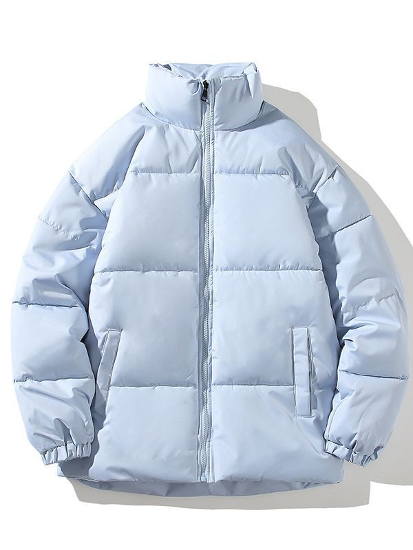 Herren Steppjacke Isoliert Warm mit Hochkragen Elastisch