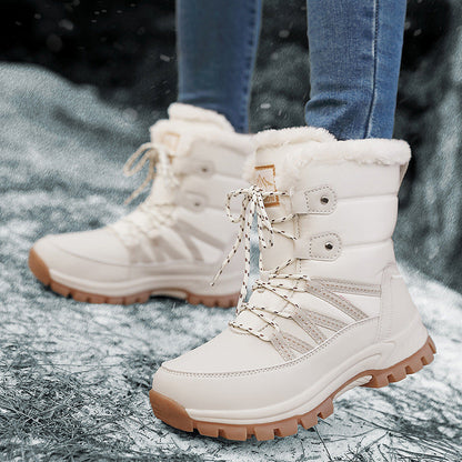 Damen Winterstiefel Gefüttert Warm Rutschfest Isolierend
