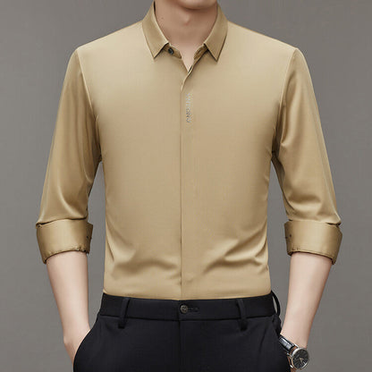 Herren Langarmhemd Modern Feuchtigkeitsregulierend