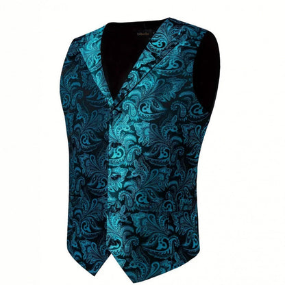 Herren Weste Elegant Paisley Muster Modern