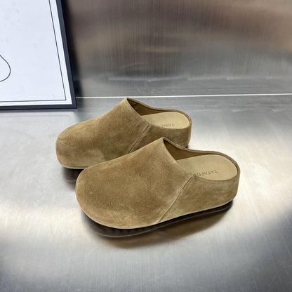 Damen Clogs Wildleder Bequem Rutschfest Anatomisch - BerlinGlamour