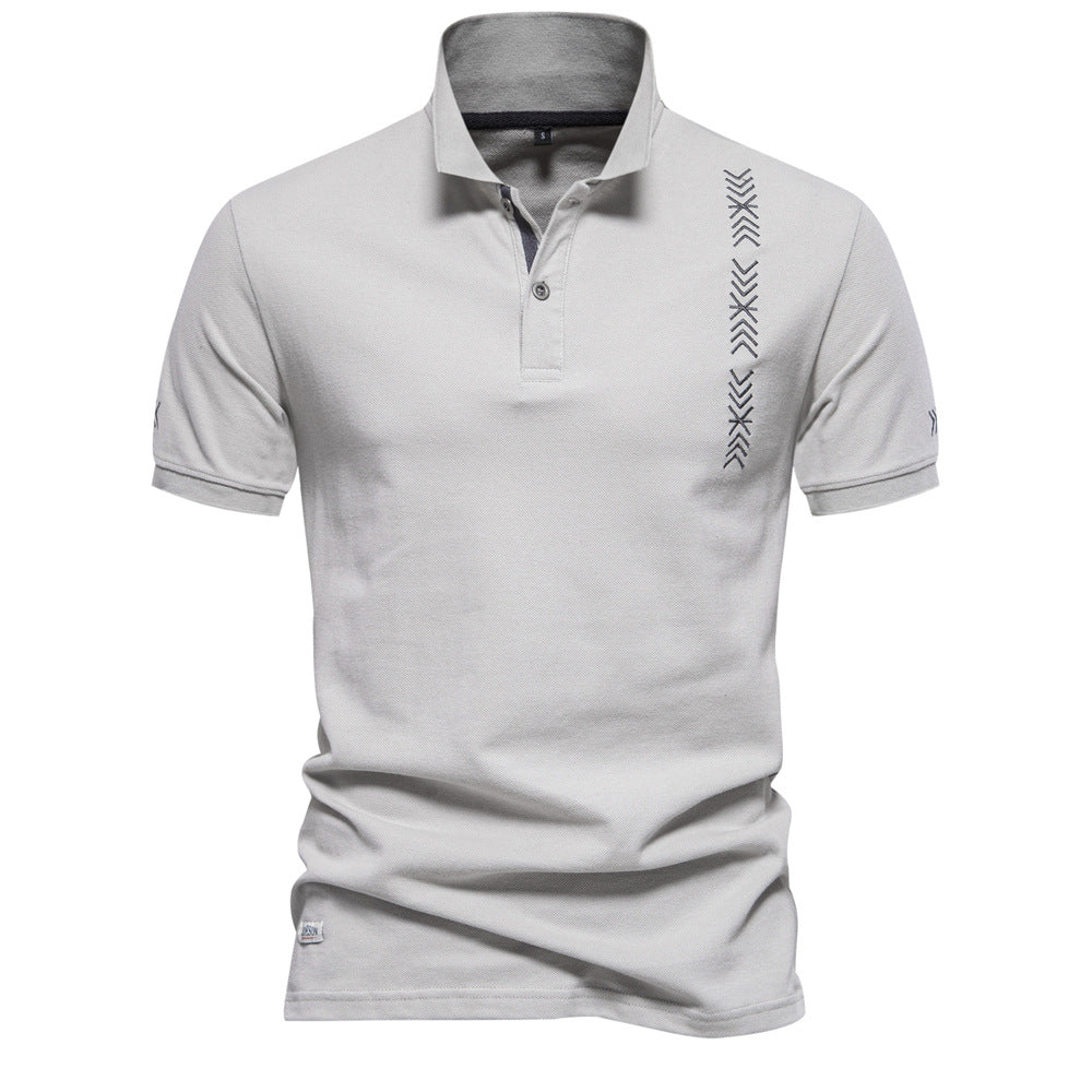 Herren Polo-Shirt Modern Fein Gestreift Berlin Style