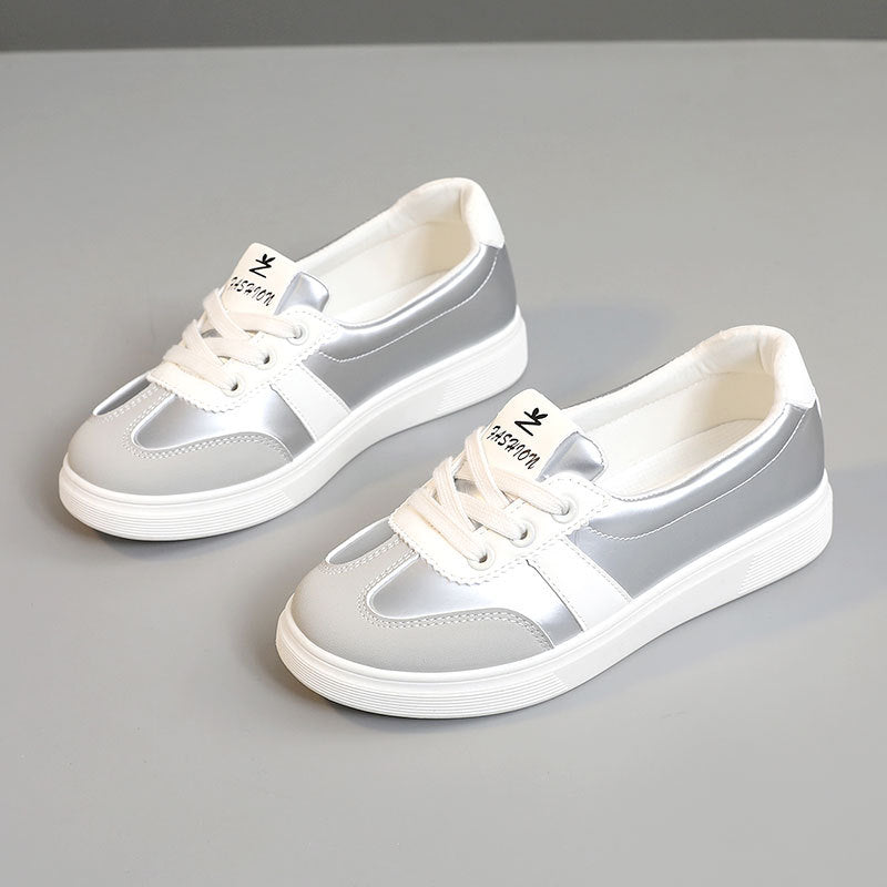 Damen Sneaker Metallic Komfort Schuhe Moderne Mode
