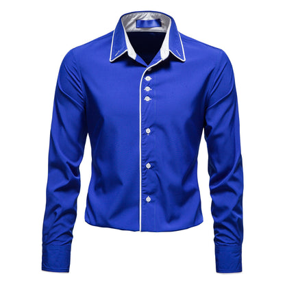 Herren Hemd Elegantes Design mit Kontrast