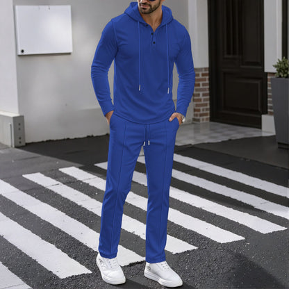 Für den Online-Shop Herren Sportliches Zweiteiler Set benötigen wir einen Titel, der die Kunden anspricht und zum Kauf anregt. Ein möglicher Titel könnte sein: Aktivitätsport - BerlinGlamour