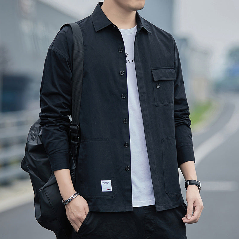 Herren Overshirt Modern mit Taschen und Bequemem Schnitt