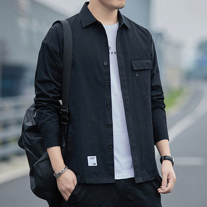 Herren Overshirt Modern mit Taschen und Bequemem Schnitt