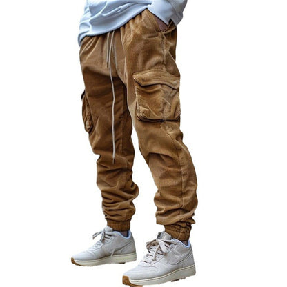 Herren Cargo-Hose Funktionshose Elastisch Mit Taschen