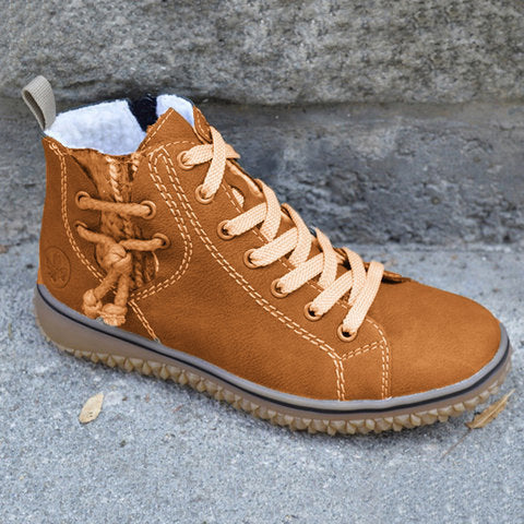 Damen Schnürstiefeletten Warm Bequem Robust