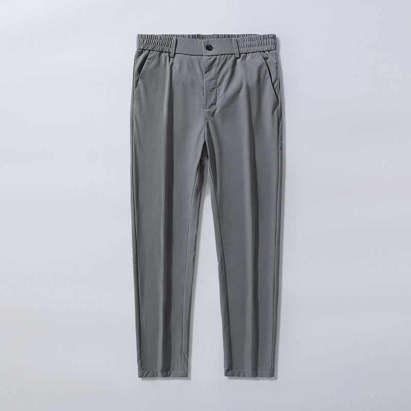 Herren Business-Hose elastisch Bequem Büro-Hose Schwarz