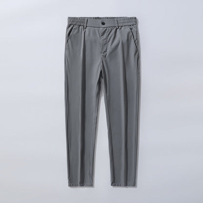 Herren Business-Hose elastisch Bequem Büro-Hose Schwarz