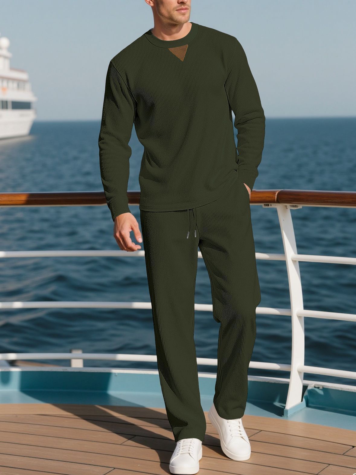 Herren Jogginganzug Set Lässig Bequem Sportlich