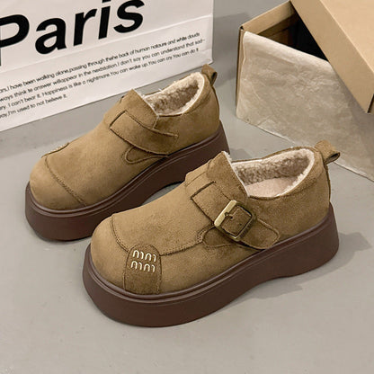 Damen Clogs Bequem Schnallenverschluss Dicker Boden