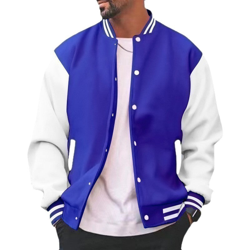 Sportliche Herren Bomberjacke Modern Schwarz