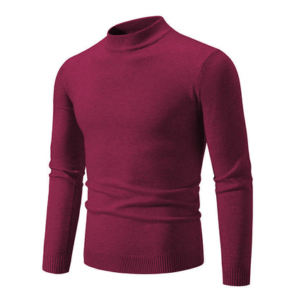 Herren Rollkragenpullover Weich Warm Strickware Modern