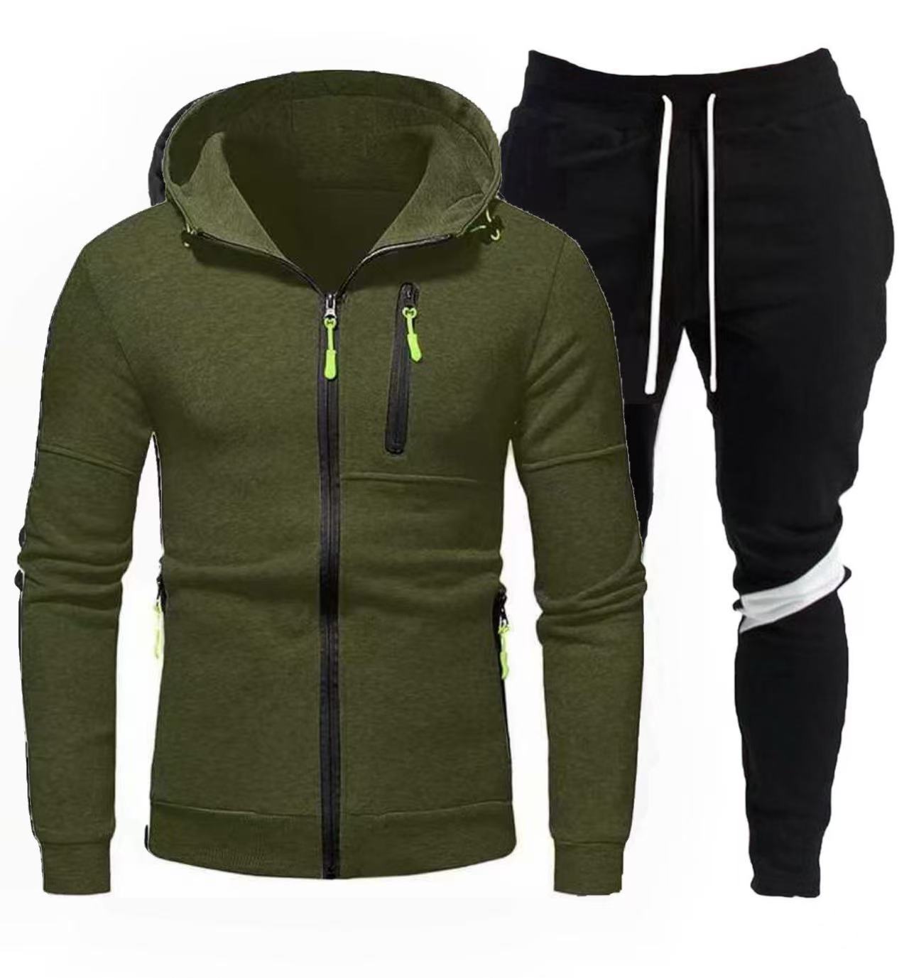Herren Sportjacke Kapuzenjacke Jogginganzug Mit Reißverschluss