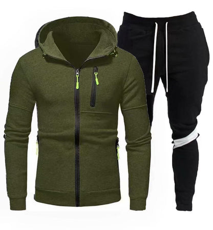 Herren Sportjacke Kapuzenjacke Jogginganzug Mit Reißverschluss