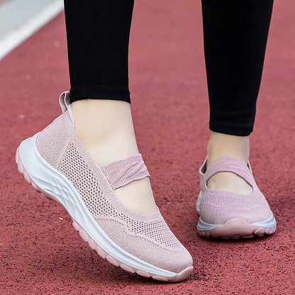 Damen Sport Sneaker Atmungsaktiv Elastisch Bequem