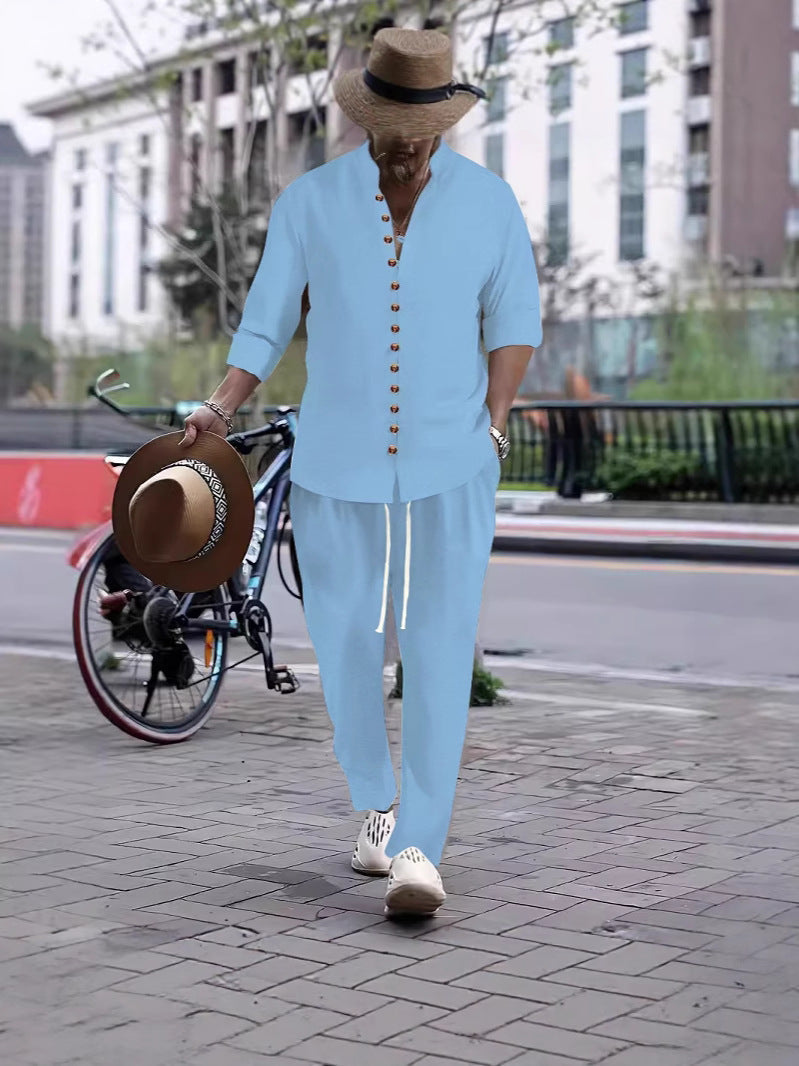 Herren Kurzarmhemd Freizeit Style mit Knopfleiste Berlin
