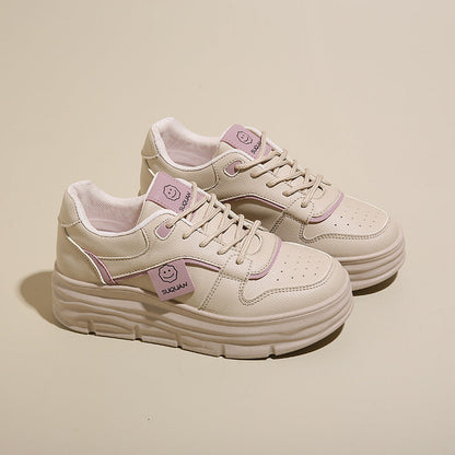 Damen Sneaker Plattform Schuhe Hoch mit Polsterung