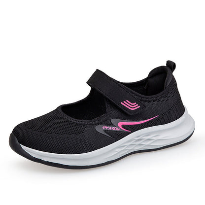 Damen Sport Sneaker Slip-On mit Klettverschluss