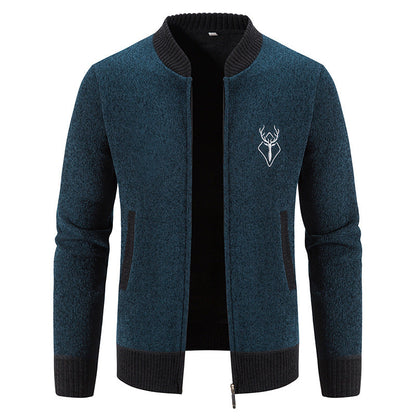 Herren Freizeitjacke Modern mit Taschen und Struktur
