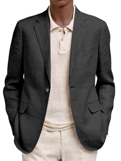 Herren Leinenjacke Elegant Sommer Modern