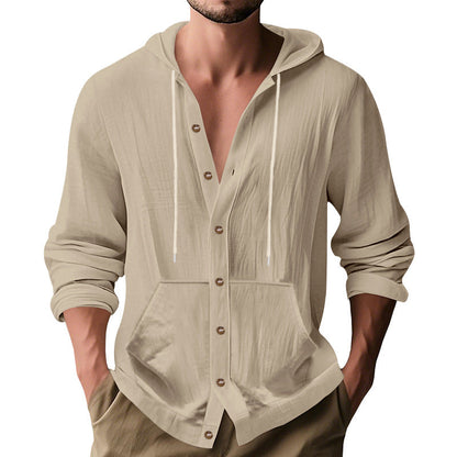 Herren Sommerjacke Lässig Kapuze Sportlich - BerlinGlamour