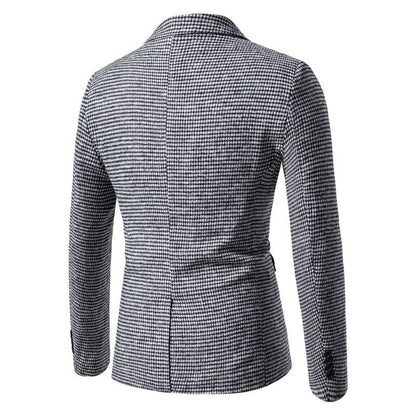 Herren Anzugjacke Klassisch Elegante Slim Fit