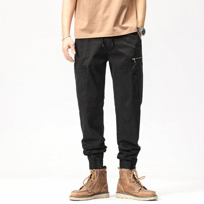 Herren Cargo-Hose Elastisch Vieltaschen Bequem