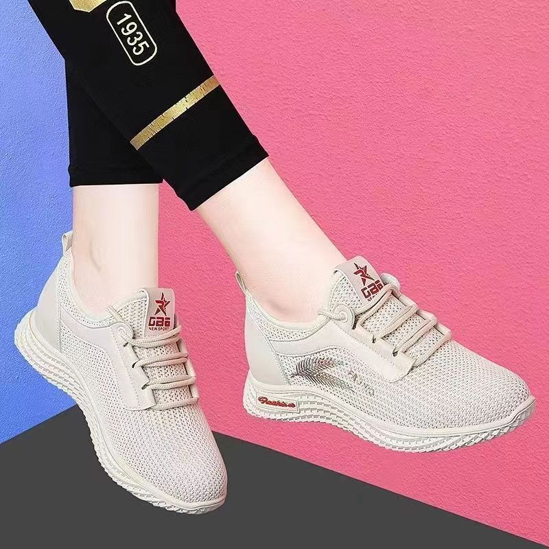 Damen Sneaker Atmungsaktiv Flexibel Laufsohle Modisch