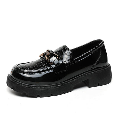 Damen Loafer Bequem Schnallen-Design Elegante Schuhe