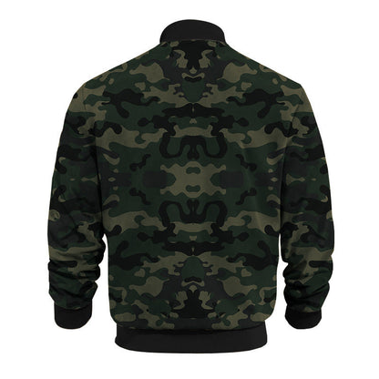 Herren Bomberjacke Camouflage Modern Elastisch