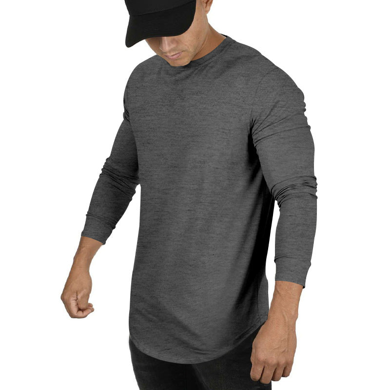 Herren Langarm T-Shirt Modern Elastisch Slim Fit