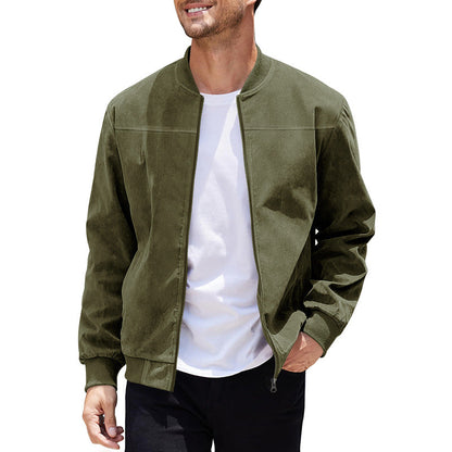 Herren Bomberjacke Sportlich Modern mit Schnitten