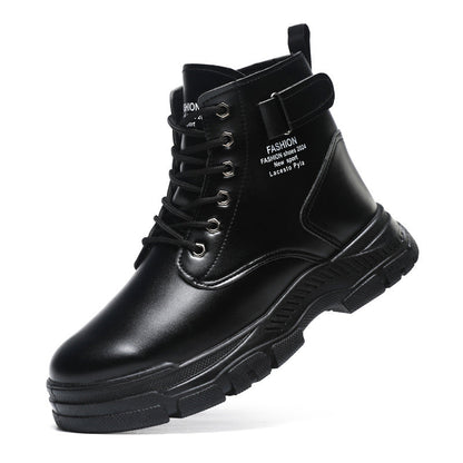 Herren Stiefel Modern Leder Braun